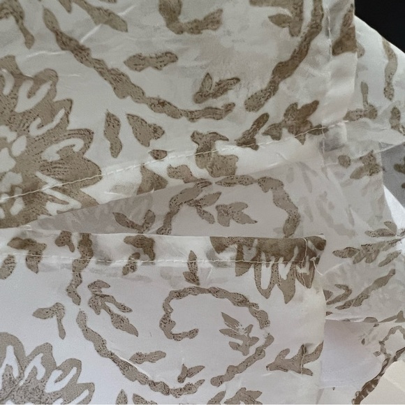 Alfred Dunner Top Shirt Button Up Built‎ in Tank Camisole Sheer Fairy Floral 14 - Picture 6 of 7